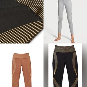 NWT VSX Victoria’s Secret Bundle 3 pack size M Essential Shine Pocket Leggings